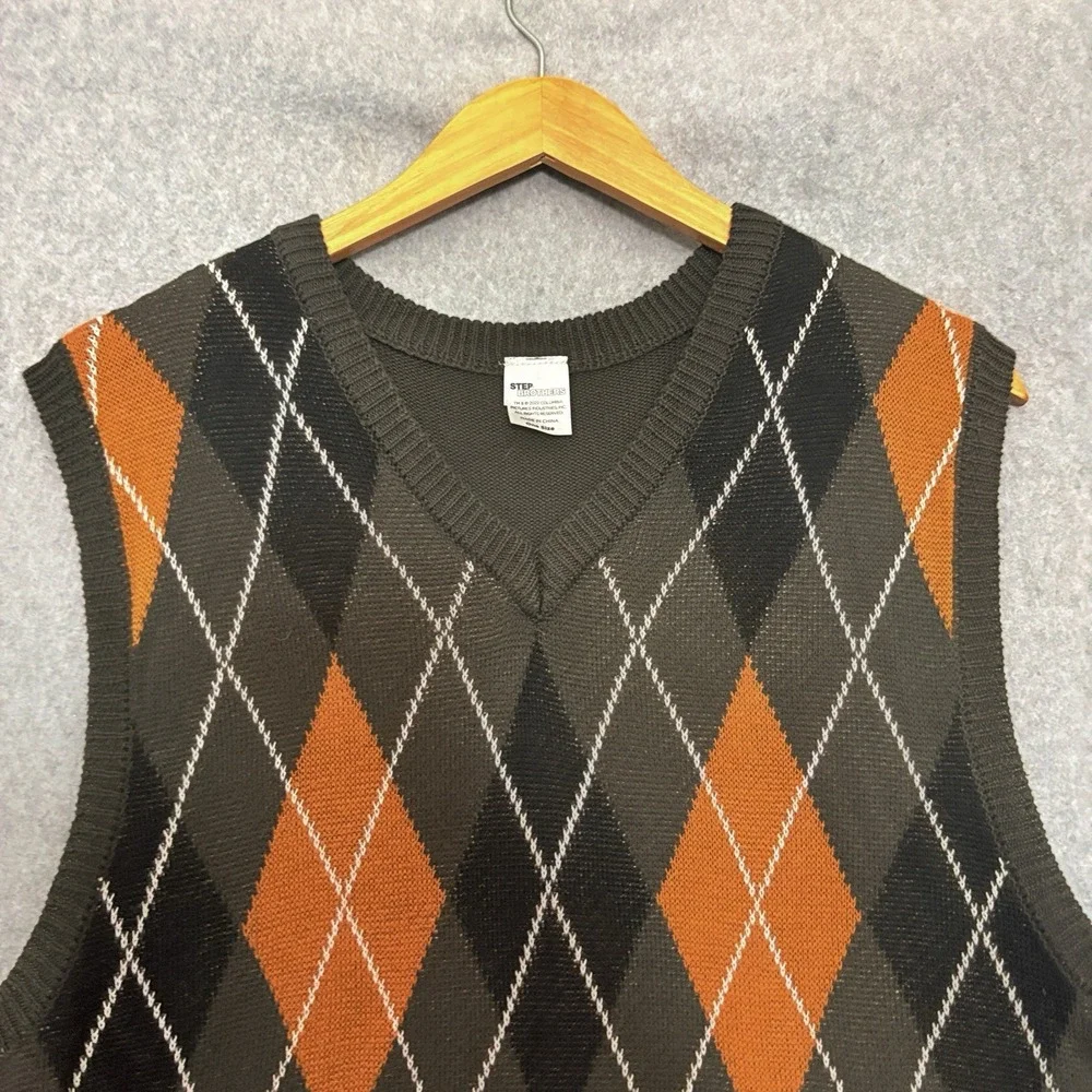 Step Brothers Sweater Vest Mens‎ One Size Argyle Diamond 90s Grandpa Cosby Dale